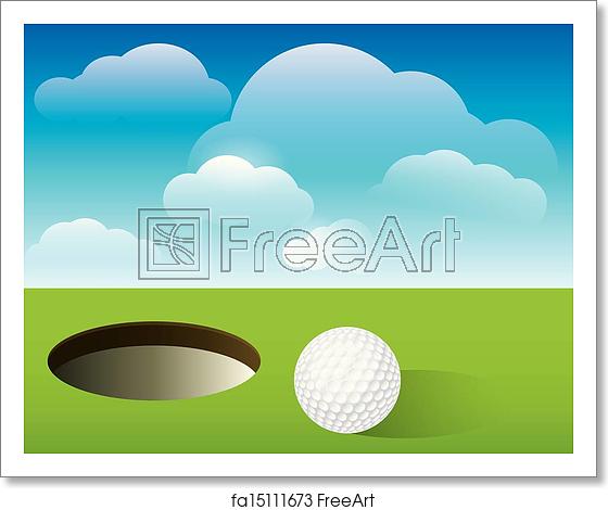 560x470 Free Art Print Of Golf Background Putting Green A Nice