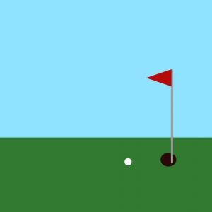 300x300 Golf Hole With Flag Vector Catchsplace