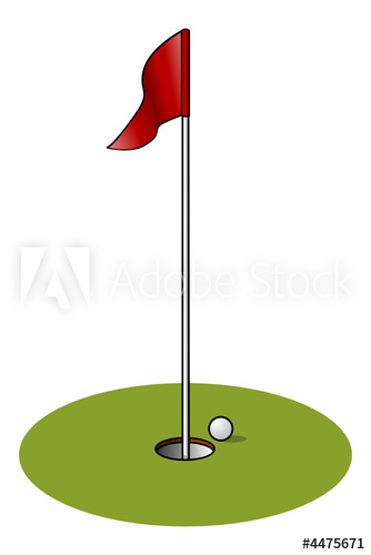 334x500 Vector Golf Hole