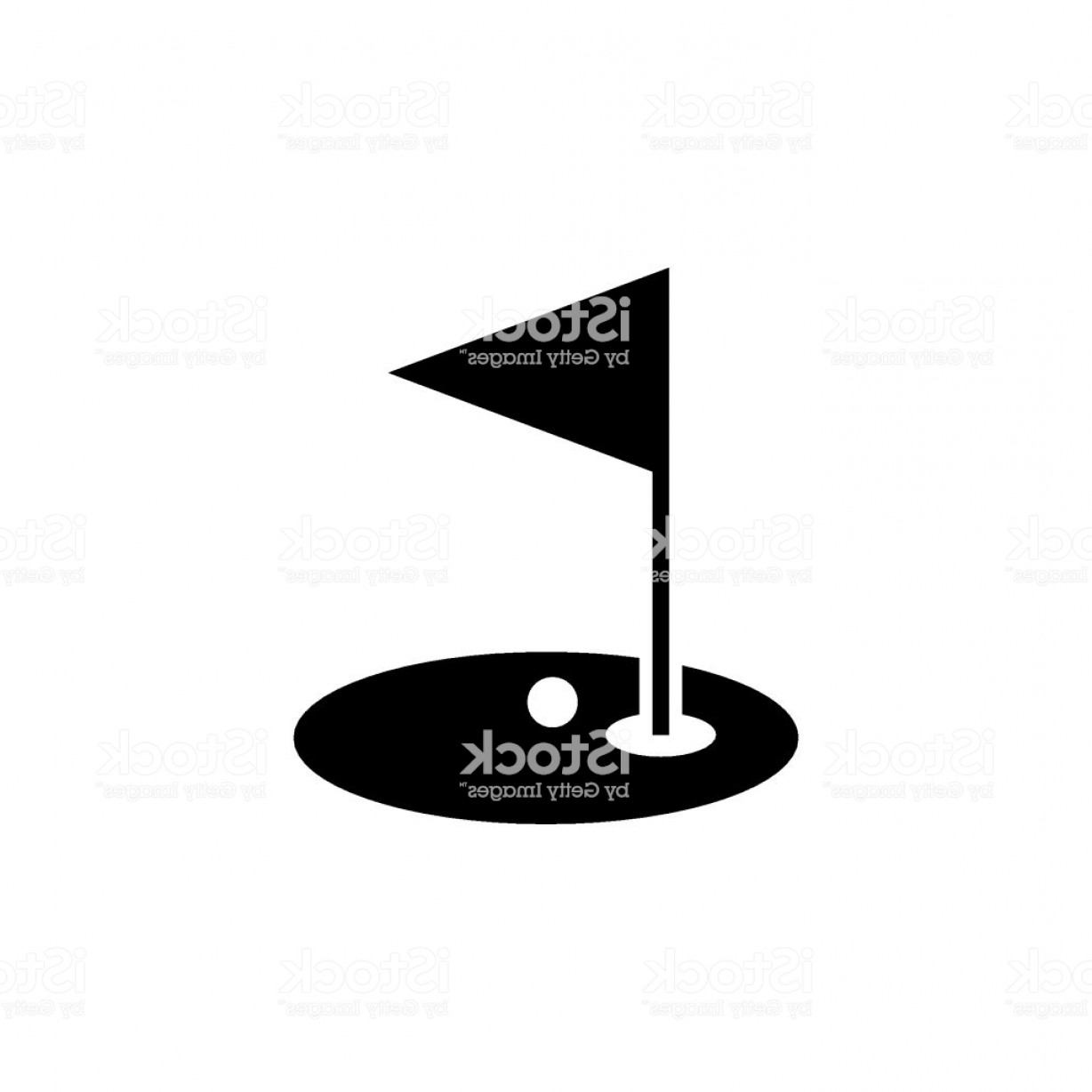 1228x1228 Golf Hole And Flag Vector Icon Gm Studiogrfx
