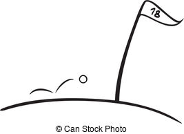 267x194 Golf Hole Clipart Black And White