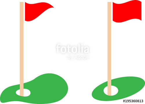 500x359 Golf Hole Flag Icon Stock Image And Royalty Free Vector