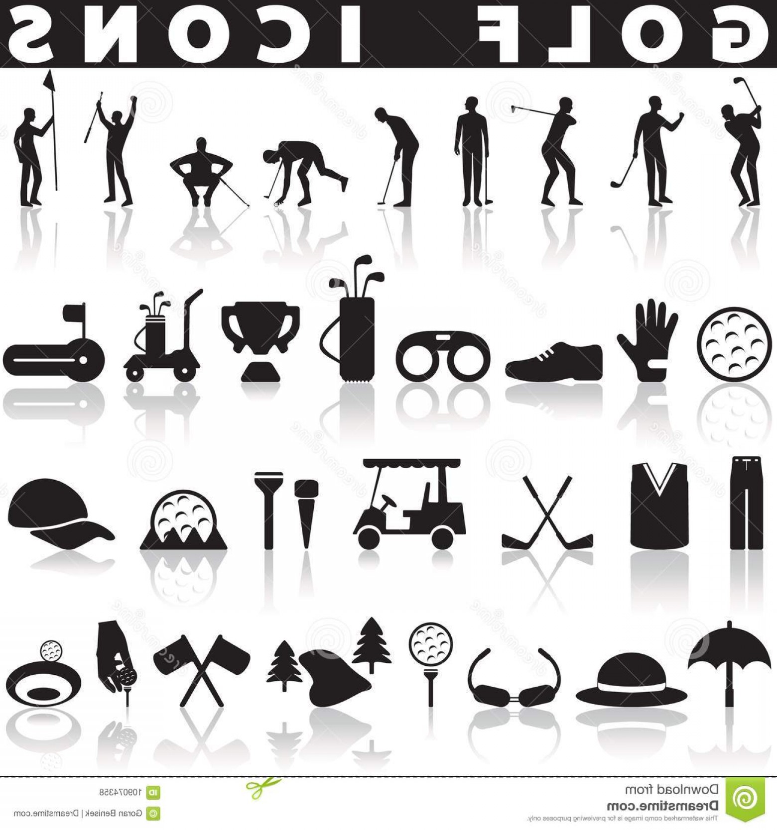 1560x1668 Golf Icon Set Sport Recreation Icon Vector Illustration Golf Icon