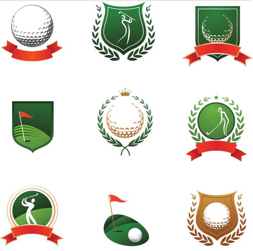 501x498 Stylish Golf Logo Vectors Graphics Free Download