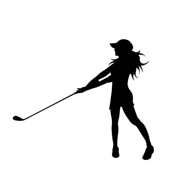 612x612 Female Golfer Silhouette
