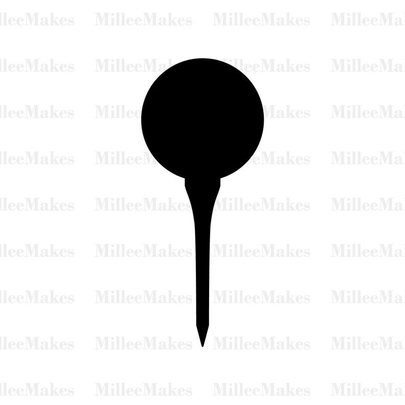 794x794 Golf Ball With Tee Vector Golfing Sports Clipart Htv Etsy