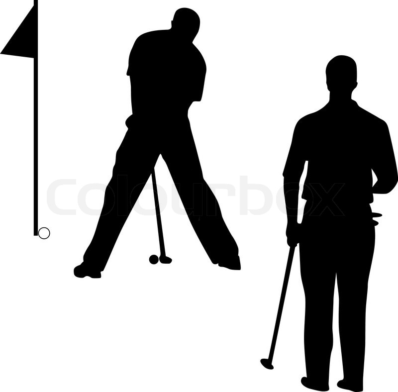 800x788 Golf Silhouette Vector Stock Vector Colourbox