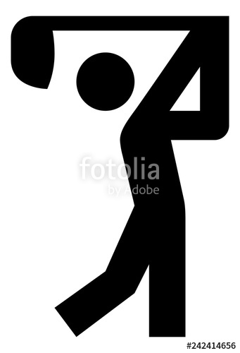 341x500 Golf Swing Vector Icon Stock Image And Royalty Free Vector