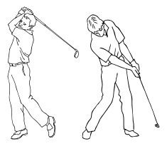 235x205 Golf Swing Vector Art Illustration Royalty Free Vector Icons