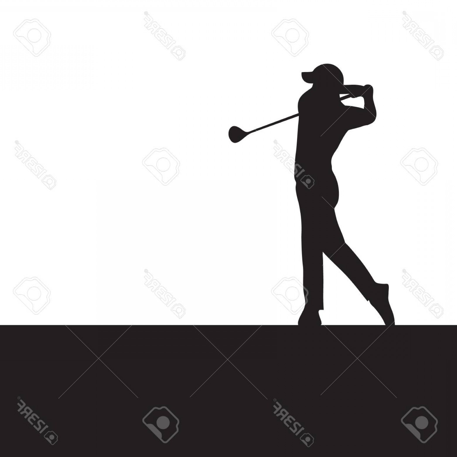 1560x1560 Golfer Swing Vector Savoyuptown