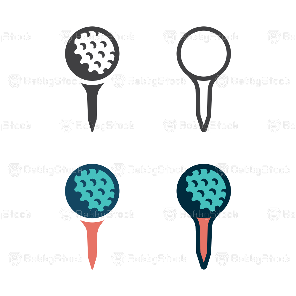 Golf Tee Icon Vector Rakkystock 1000x1000 Golf Tee Icon Vector Rakkystock