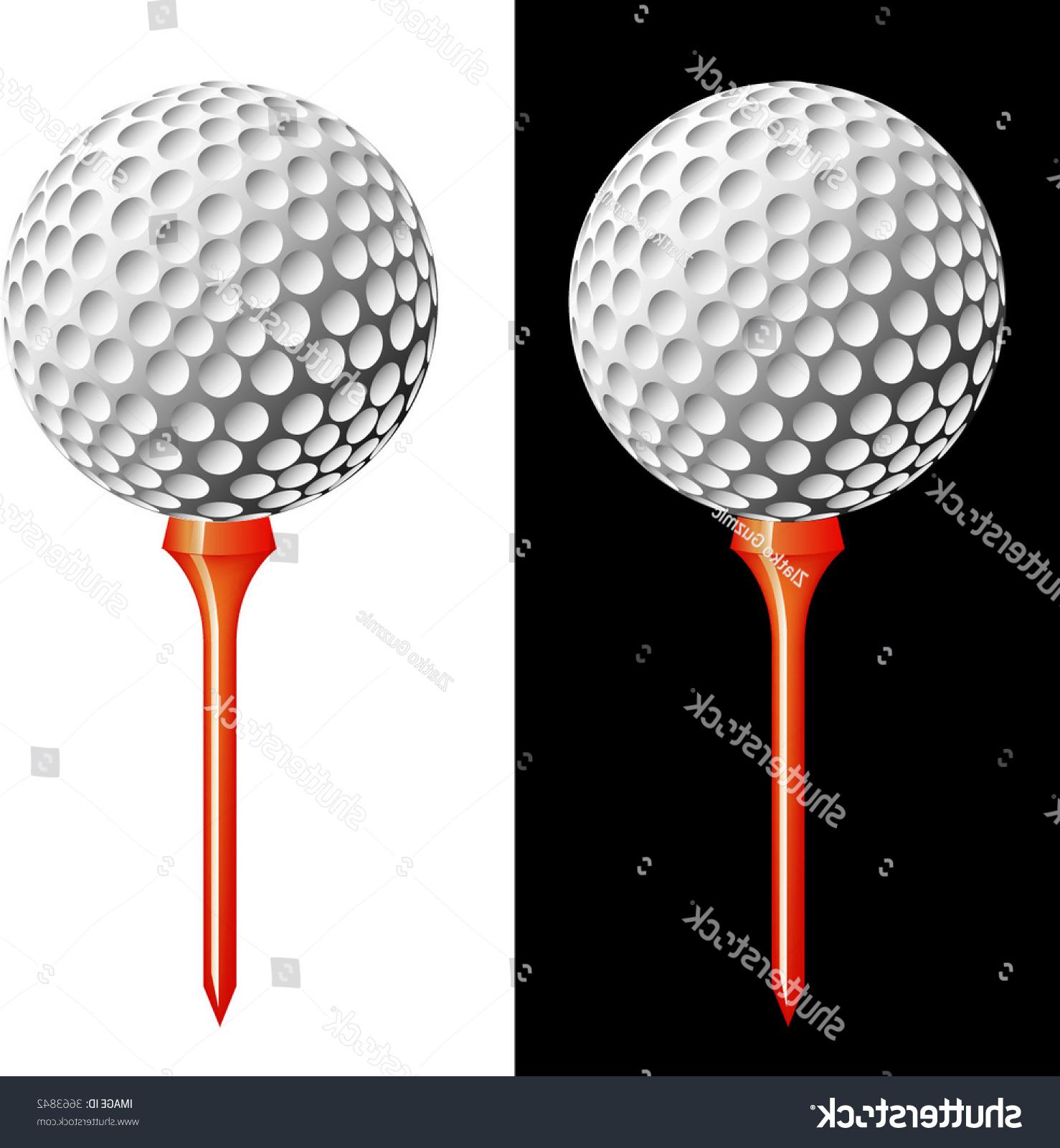 1478x1600 Hd Game Golf Ball On Tee Vector Library Vector Images Design