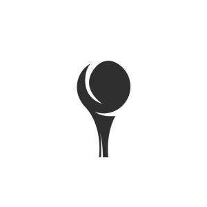 300x300 Vector Golf Ball Tee Icon Image Geekchicpro