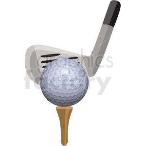 300x300 Golf Ball On Tee Vector Clipart Royalty Free Gif, Png