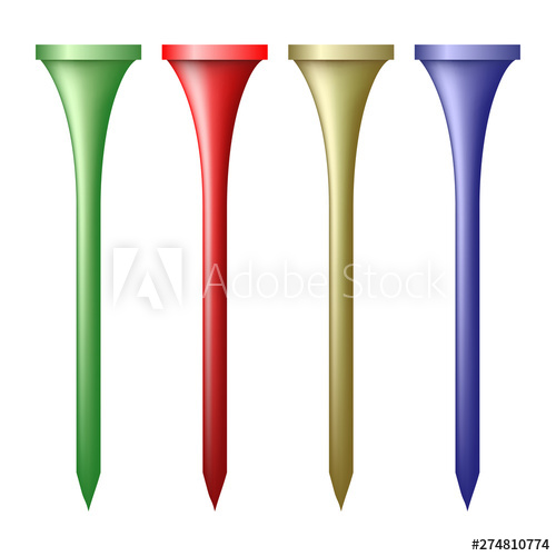 500x500 Golf Tees Tee Vector Graphic Icon Illustration