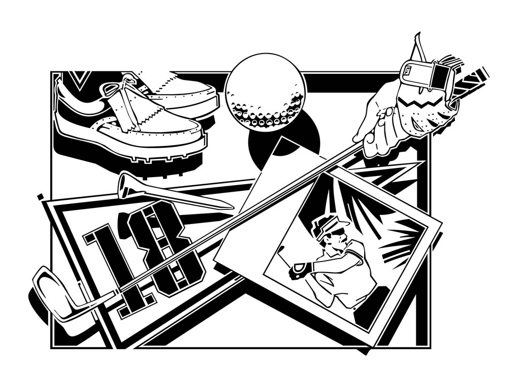 1024x765 Golf Vector Graphics Vector Art Graphics