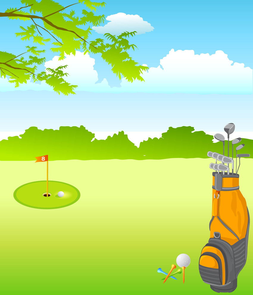 850x992 Golf Vector Vector Art Graphics