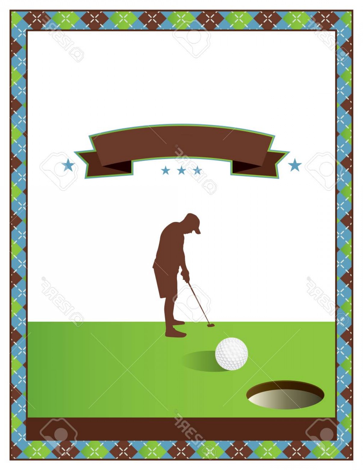 1206x1560 Photostock Vector A Template For A Golf Tournament Scramble