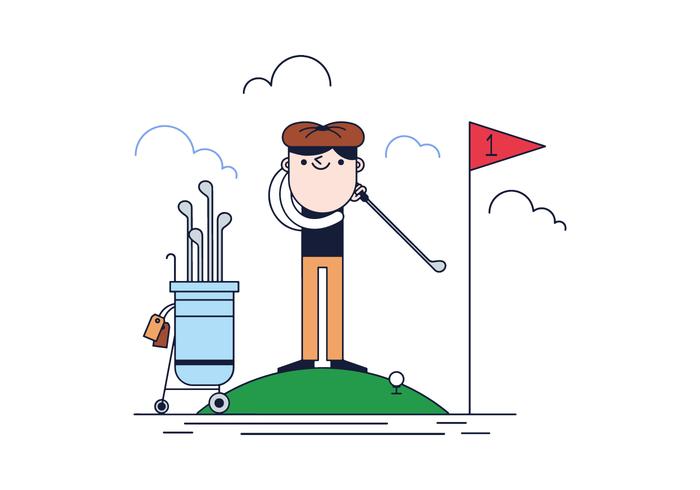 700x490 Free Golf Vector