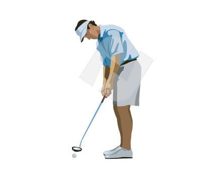 425x356 Golf Vector Clip Art