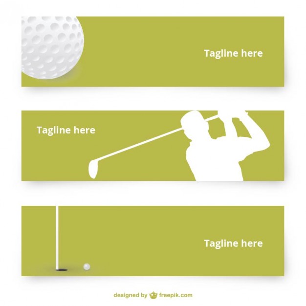 626x626 Golf Banners Vector Free Download