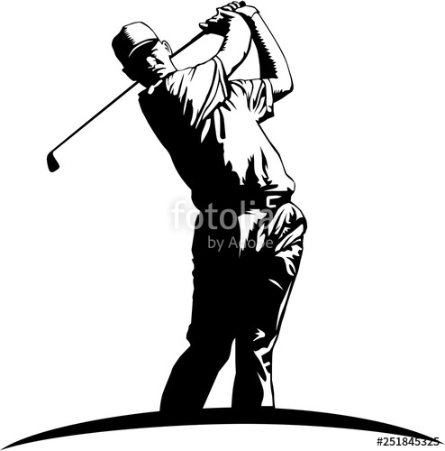 494x500 Golfer Vector Illustration Stock Image And Royalty Free Vector