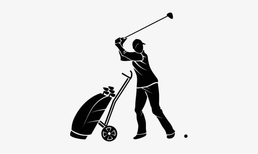820x489 Professional Golfer Silhouette Decal