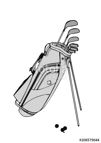 354x500 Sketch Set Of Golf Vector Stock Image And Royalty Free Vector