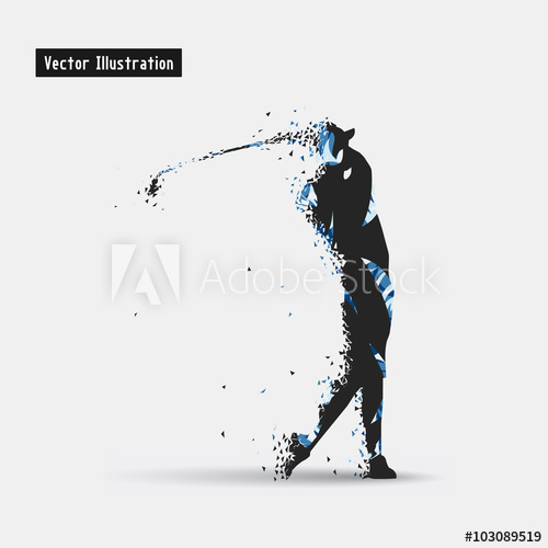 Golf Vector Illusration Particle Divergent Composition 500x500 Golf Vector Illusration Particle Divergent Composition