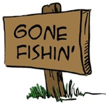 350x342 Gone Fishing Clipart