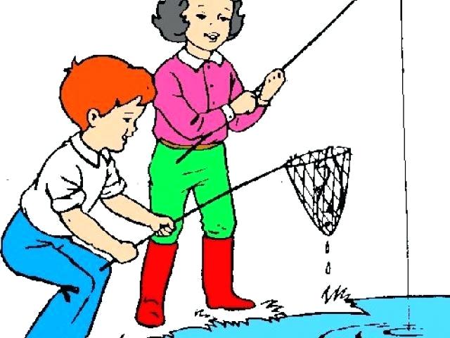 640x480 Gone Fishing Clipart