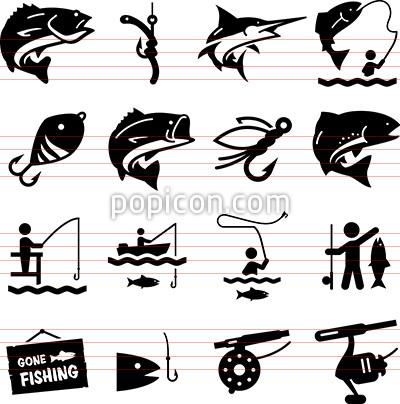 400x404 Fishing Icons