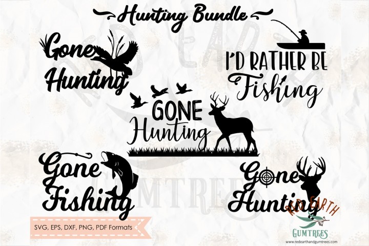 720x480 Free Gone Hunting Gone Fishing Bundle Png,dxf, Pdf