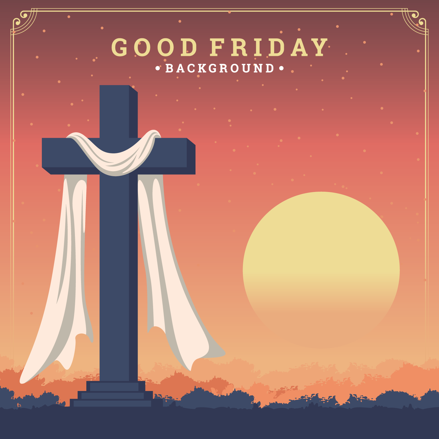 Good Friday Free Vector Art 1500x1500 Good Friday Free Vector Art