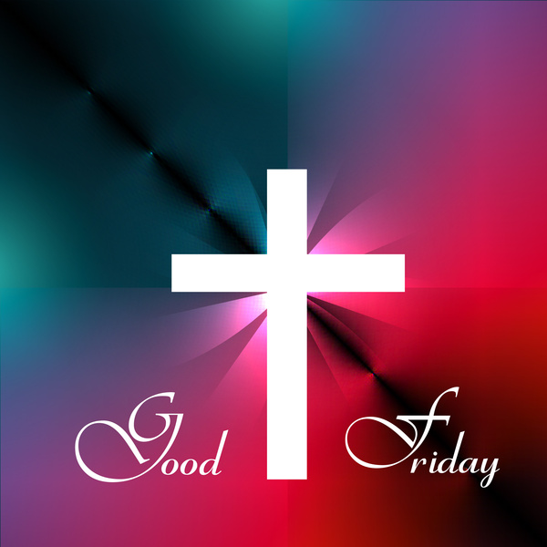 Good Friday Beautiful Background Cross For Colorful Vector Design 600x600 Good Friday Beautiful Background Cross For Colorful Vector Design
