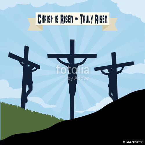 Happy Good Friday, Vector Based On Evening Scene With Religious 500x500 Happy Good Friday, Vector Based On Evening Scene With Religious