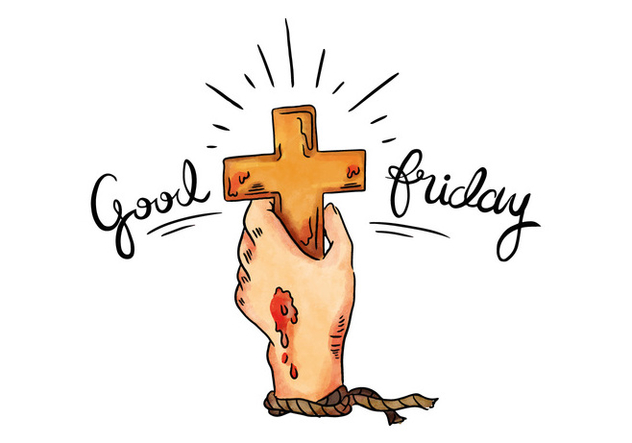 Holy Cross Of Jesus Passion With Lettering To Good Friday Holiday 632x443 Holy Cross Of Jesus Passion With Lettering To Good Friday Holiday