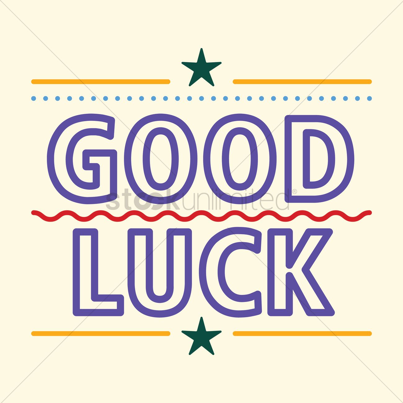 Good Luck Vector Image 1300x1300 Good Luck Vector Image