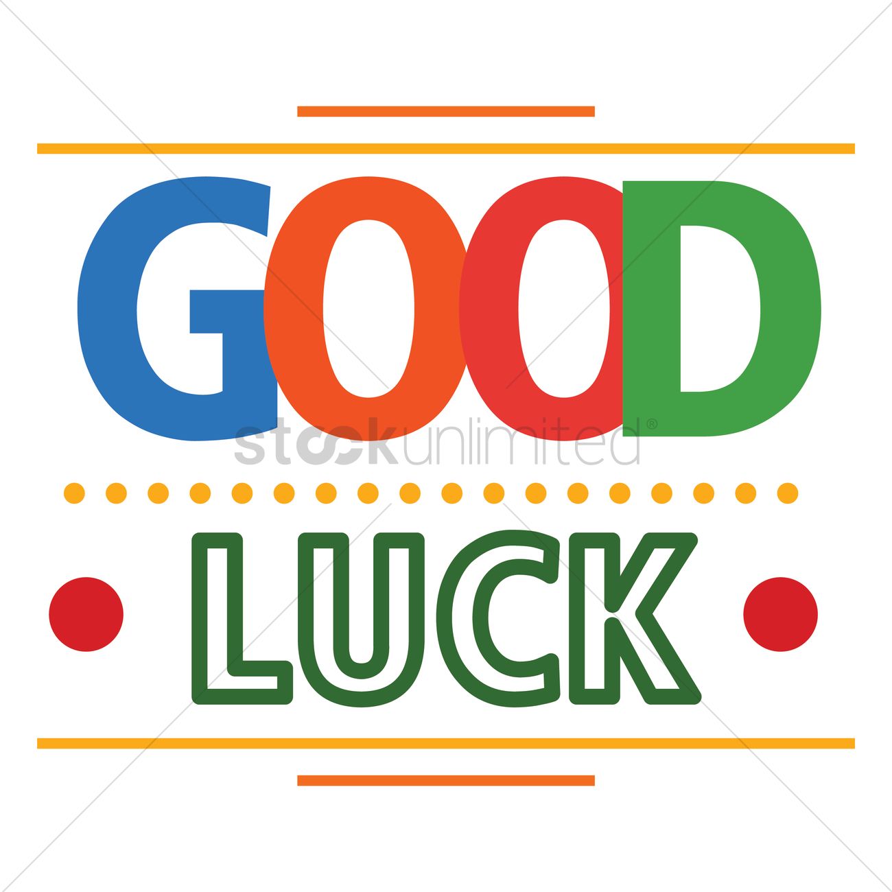 Good Luck Vector Image 1300x1300 Good Luck Vector Image
