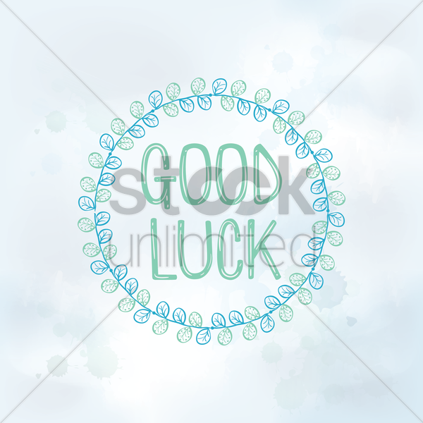 Good Luck Vector Image 600x600 Good Luck Vector Image