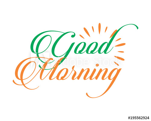 500x400 Good Morning Typography Typographic Creative Writing Text Image