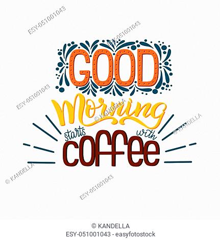 431x470 Good Morning Vector Print