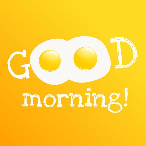 490x490 Good Morning Banner Classic Tasty Breakfast Of Scrambled Eggs