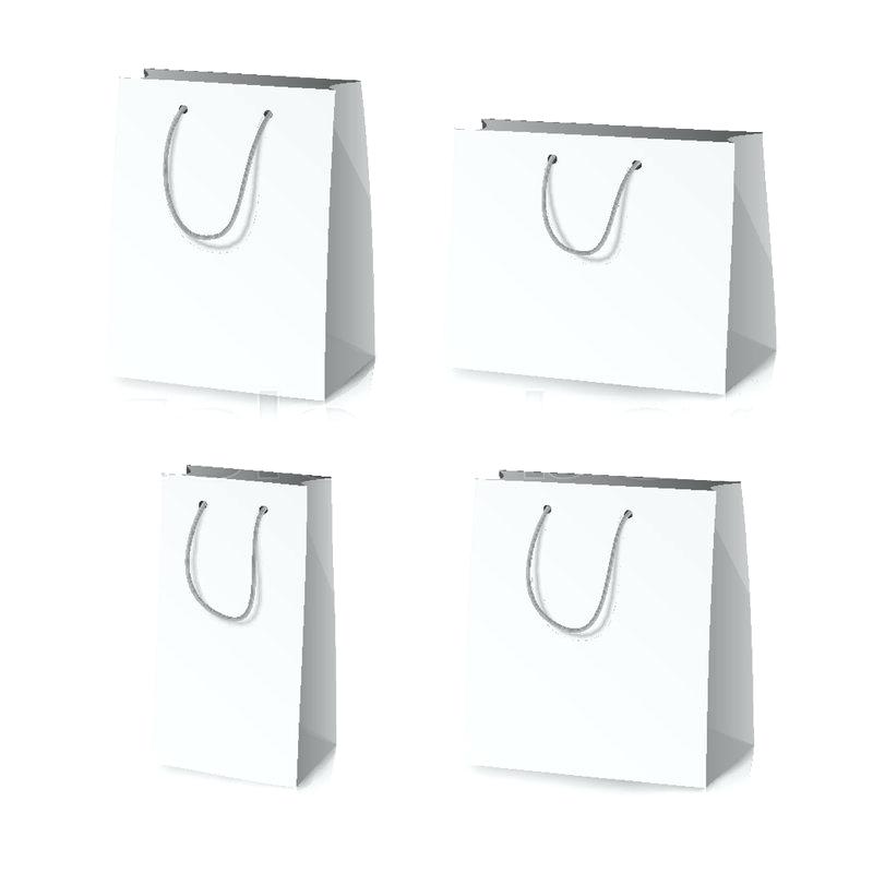 800x800 Blank Paper Bag Template Vector Stock Vector Gift Bag Template