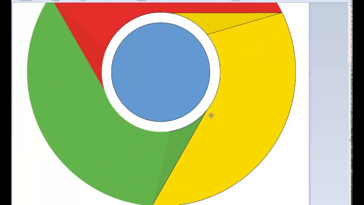 1280x720 Google Chrome Logo Vector Speedpaint