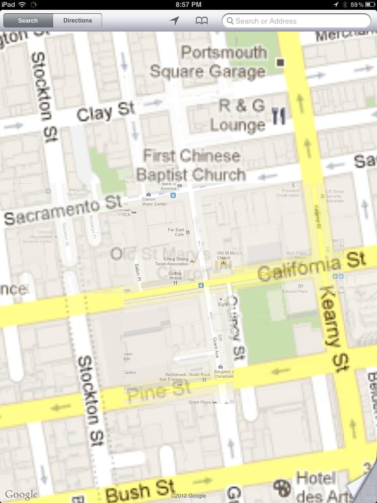 768x1024 How Apple's New Vector Based Maps Leave Google Maps Looking Jittery