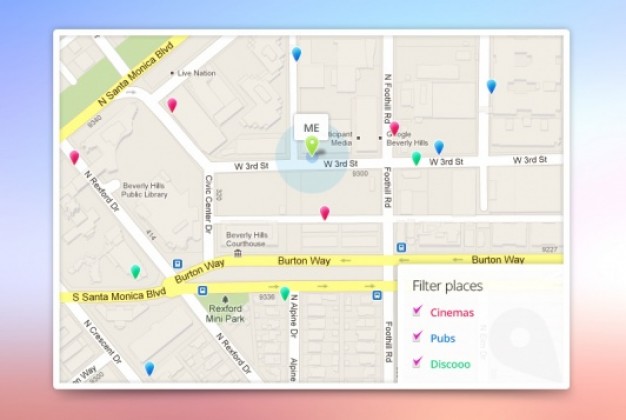 626x420 App Google Maps Template Free Download