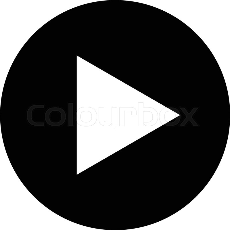 800x800 Play Symbol Vector Icon Stock Vector Colourbox