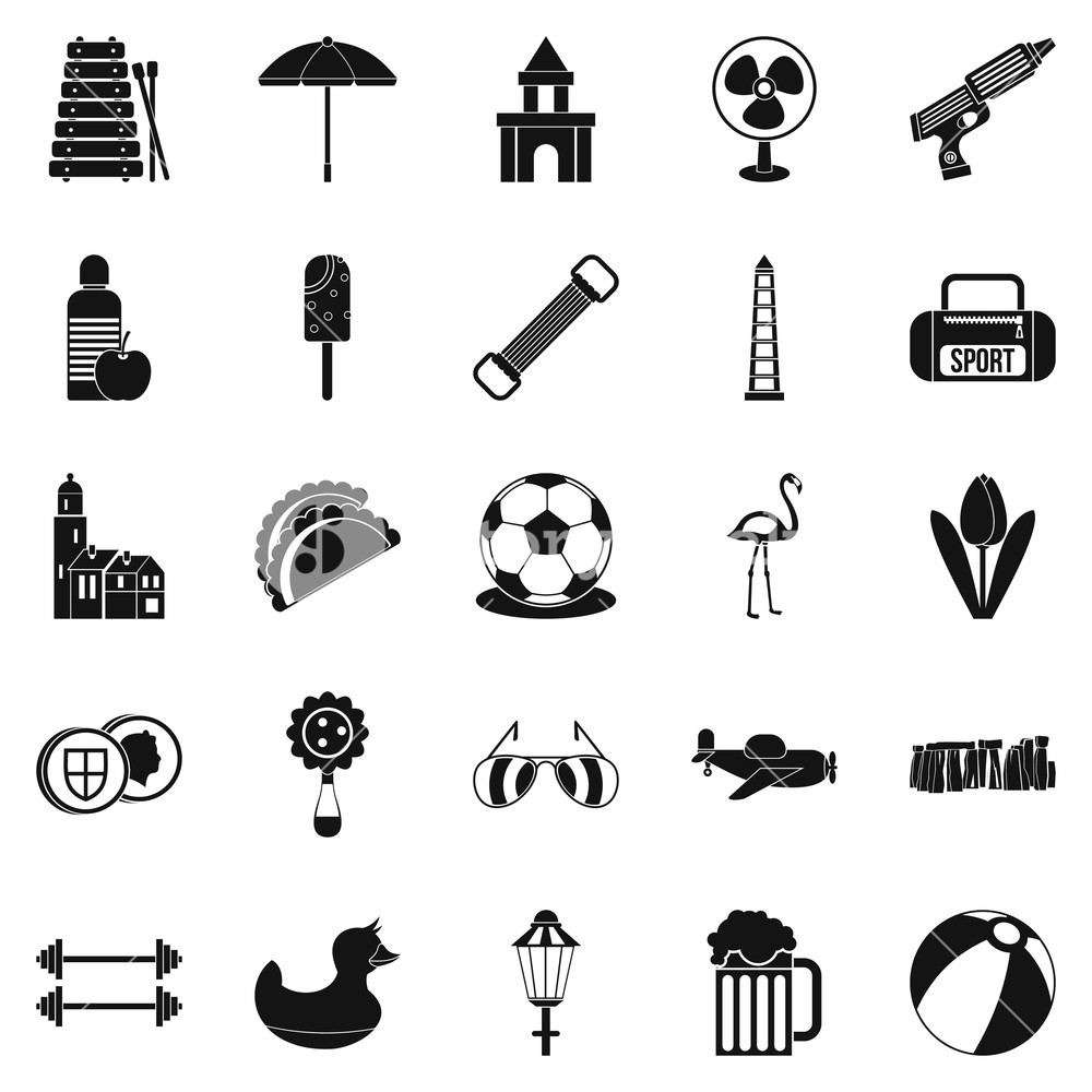 1000x1000 Play Icons Set Simple Set Of Play Vector Icons For Web