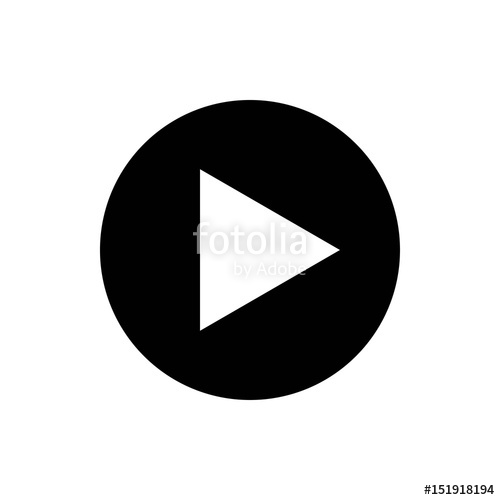 500x500 Play Vector Icon Stock Image And Royalty Free Vector